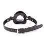 Ohmama Fetish Black Lips Gap With Pu Strap
