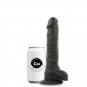 Cock Miller Harness + Silicone Density Articulable Cocksil - Black 19.5 Cm