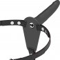 Fetish Submissive Silicone Strap-on Vibrator Black 15cm
