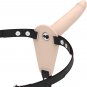 Fetish Submissive Silicone Strap-on Vibrator Flesh 15cm