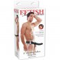 Fetish Fantasy 19 Cm Vibrating Hollow Strap-on Black