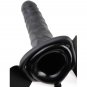 Fetish Fantasy 19 Cm Vibrating Hollow Strap-on Black