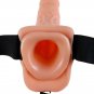 Fetish Fantasy Series 9" Hollow Strap-on With Balls 22.9cm Flesh