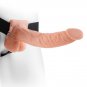 Fetish Fantasy Series 9" Hollow Strap-on With Balls 22.9cm Flesh