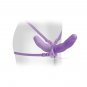 Fetish Fantasy Elite Vibrating Double Delight Strap-on Purple