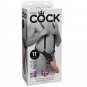 King Cock 28 Cm Hollow Strap-on Suspender System - Flesh
