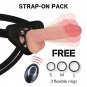 Rockarmy Harness + Liquid Silicone Vibrator Premium Apache Remote Control 22cm