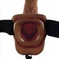 Fetish Fantasy Series 9" Hollow Strap-on With Balls 22.9cm Brown