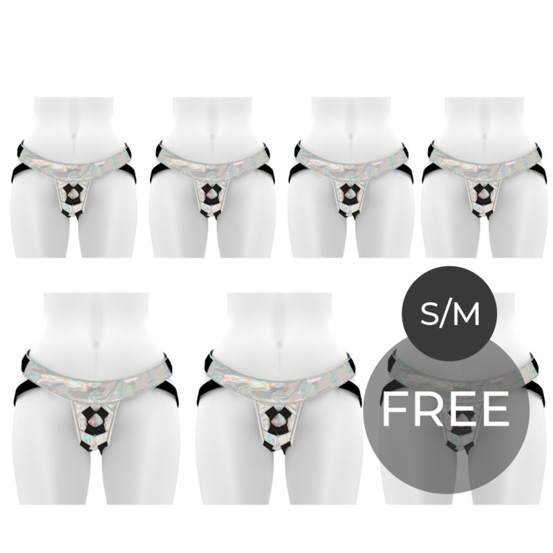 Mythology Fantasy Harness - Iridescent S/m 6+1 Free
