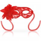 Ohmama Masks Lace Eyemask And Flower, Red