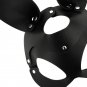 Coquette Chic Desire Vegan Leather Mask With Bunny Ears