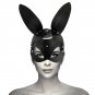 Coquette Chic Desire Vegan Leather Mask With Bunny Ears
