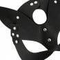 Coquette Chic Desire Vegan Leather Mask With Cat Ears