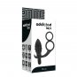 Addicted Toys Butt Plug With Cock Ring And Ball-strap - Black
