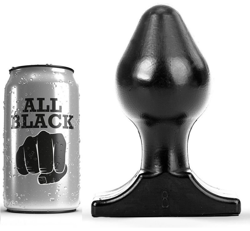 All Black Anal Plug 16x8cm