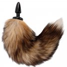 Darkness Natural Tail Butt Plug Silicone Black 10cm