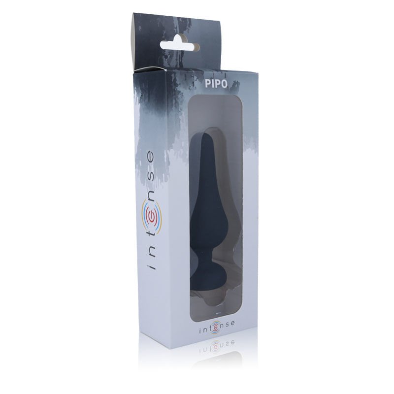 Intense Anal Plug Pipo L Silicone Black 13 Cm