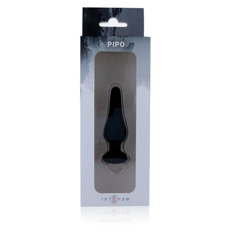 Intense Anal Plug Pipo S Silicone Black 9.8 Cm