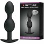Pretty Love Bottom - Silicone Anal Balls 12.5 Cm - Black