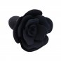 Ohmama Fetish Rose Silicone Anal Plug, Black