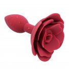 Ohmama Fetish Rose Silicone Anal Plug, Red