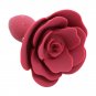 Ohmama Fetish Rose Silicone Anal Plug, Red