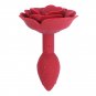 Ohmama Fetish Rose Silicone Anal Plug, Red