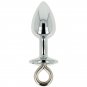 Ohmama Fetish Metal Butt Plug With Ring