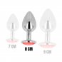 Ohmama Anal Plug Metal Red 8 Cm