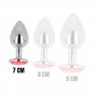 Ohmama Anal Plug Metal Red 7 Cm