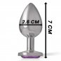 Intense - Anal Plug Metal Violet Size S