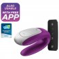Satisfyer Double Fun Partner Vibrator, Purple
