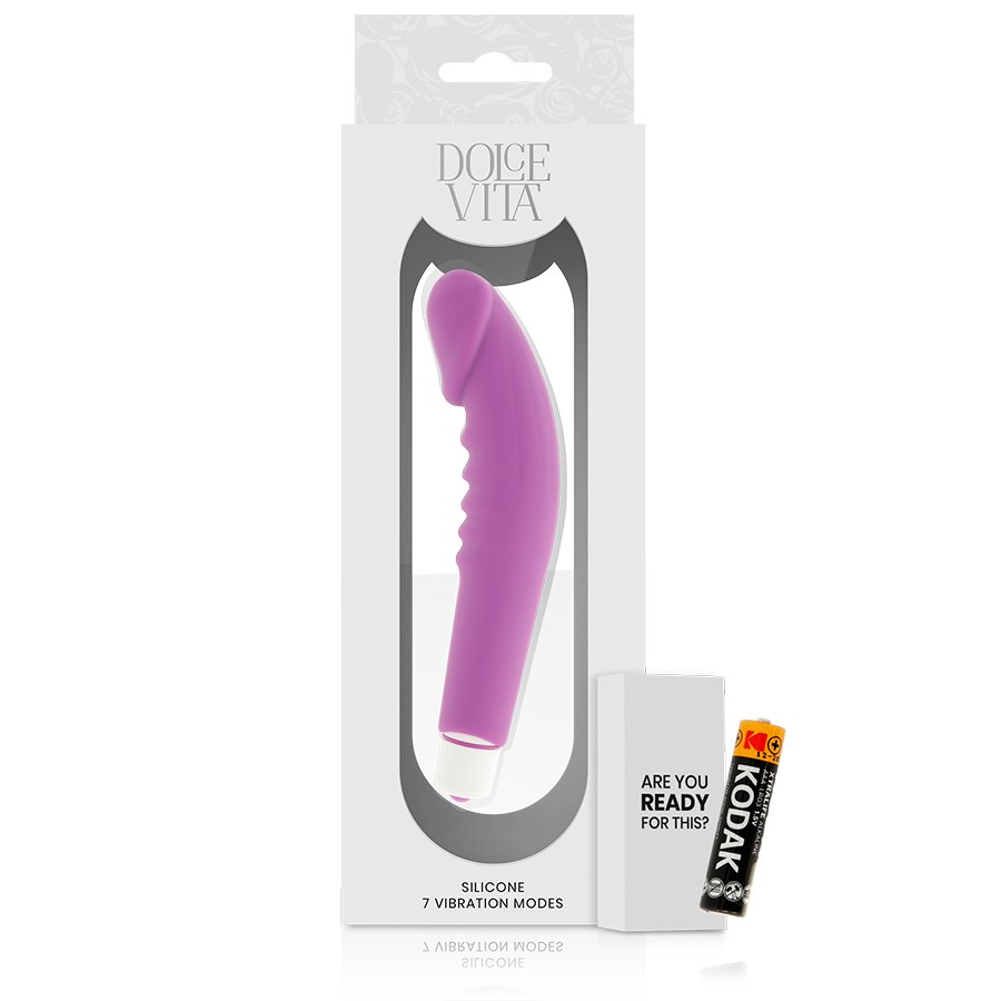 Dolce Vita Realistic Pleasure Purple Silicone