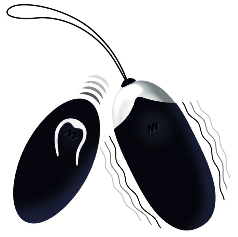 Intense Flippy Ii Vibrating Egg With Remote Control Black