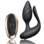 Rocks-off Cocktail Remote Control Plug, Black