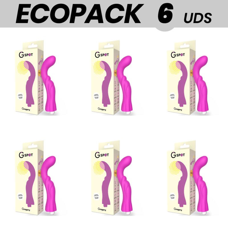 Ecopack 6 Uds - G-spot Gregory Vibrator Punto G Violet