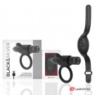 Black and Silver Cameron Remote Control Cockring Watchme