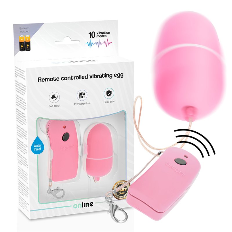 Online Remote Controlled Vibrating Egg, Black