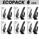 Ecopack 6 Units - Basecock Realistic Vibrator Remote Control Black 20cm