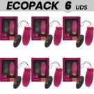 Ecopack 6 Uds - Rithual Sita Egg Remote Control Rotation Of Pearls + Vibration