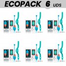 Ecopack 6 Uds - Wearwatch Egg Remote Control Technology Watchme Blue / Aquamarine