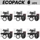 Ecopack 6 Units - Black&silver Cameron Remote Control Cockring Watchme