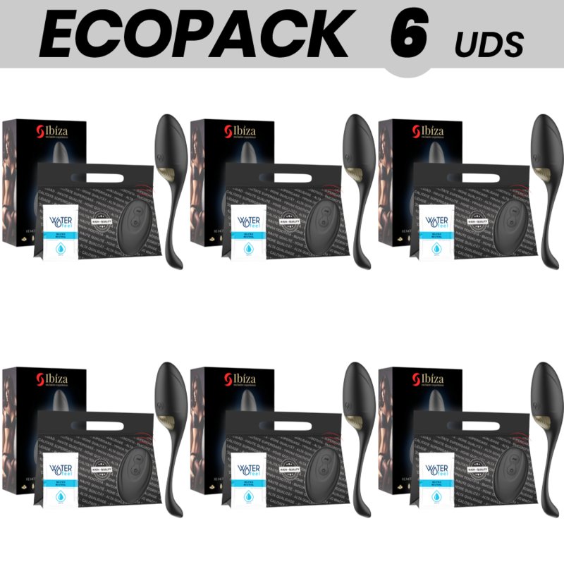 Ecopack 6 Units - Ibiza Remote Control Egg Vibrator