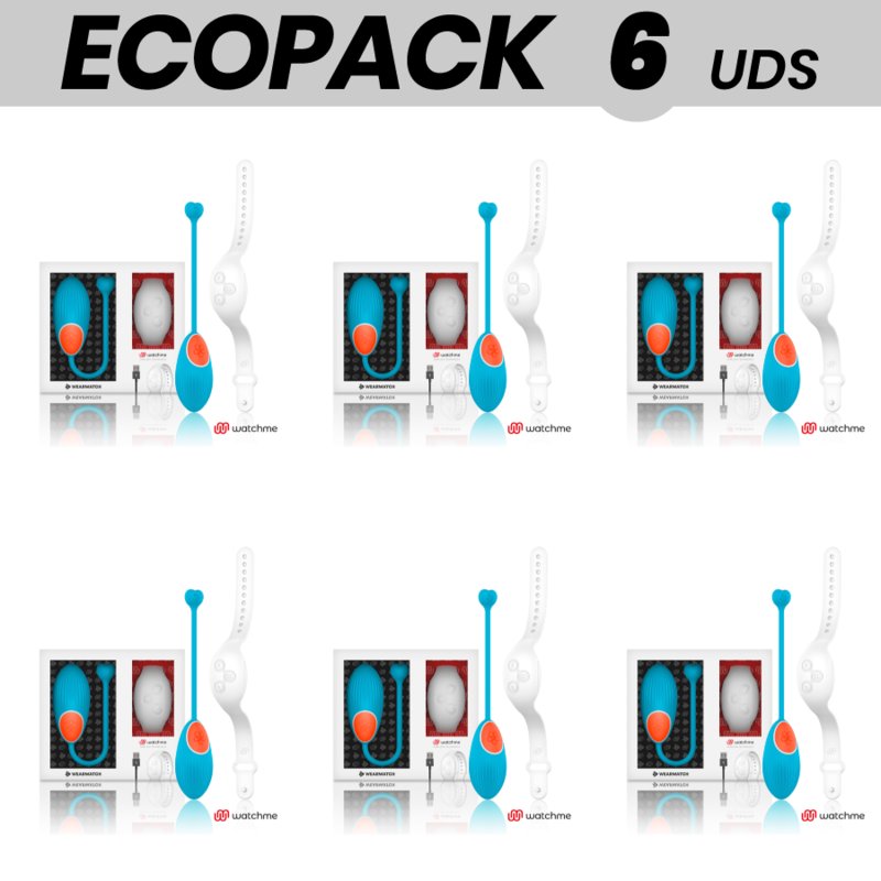 Ecopack 6 Uds - Wearwatch Egg Remote Control Technology Watchme Blue / Snow