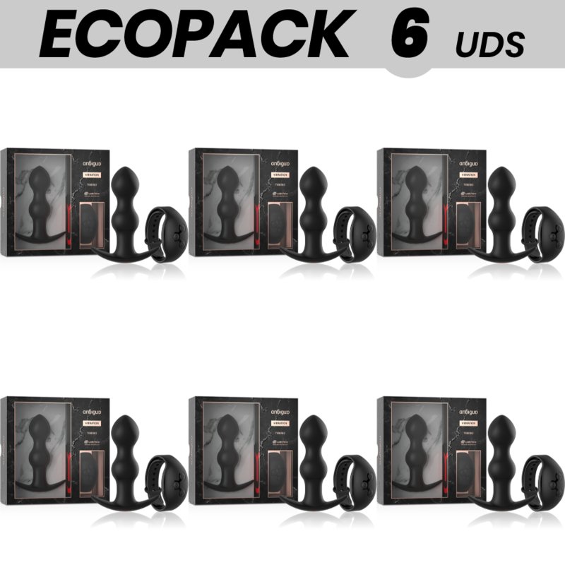 Ecopack 6 Uds - Old Watchme Remote Control Tiberio Anal Vibrator Plug