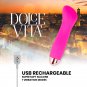 Dolce Vita Rechargeable Vibrator One Pink 7 Speed