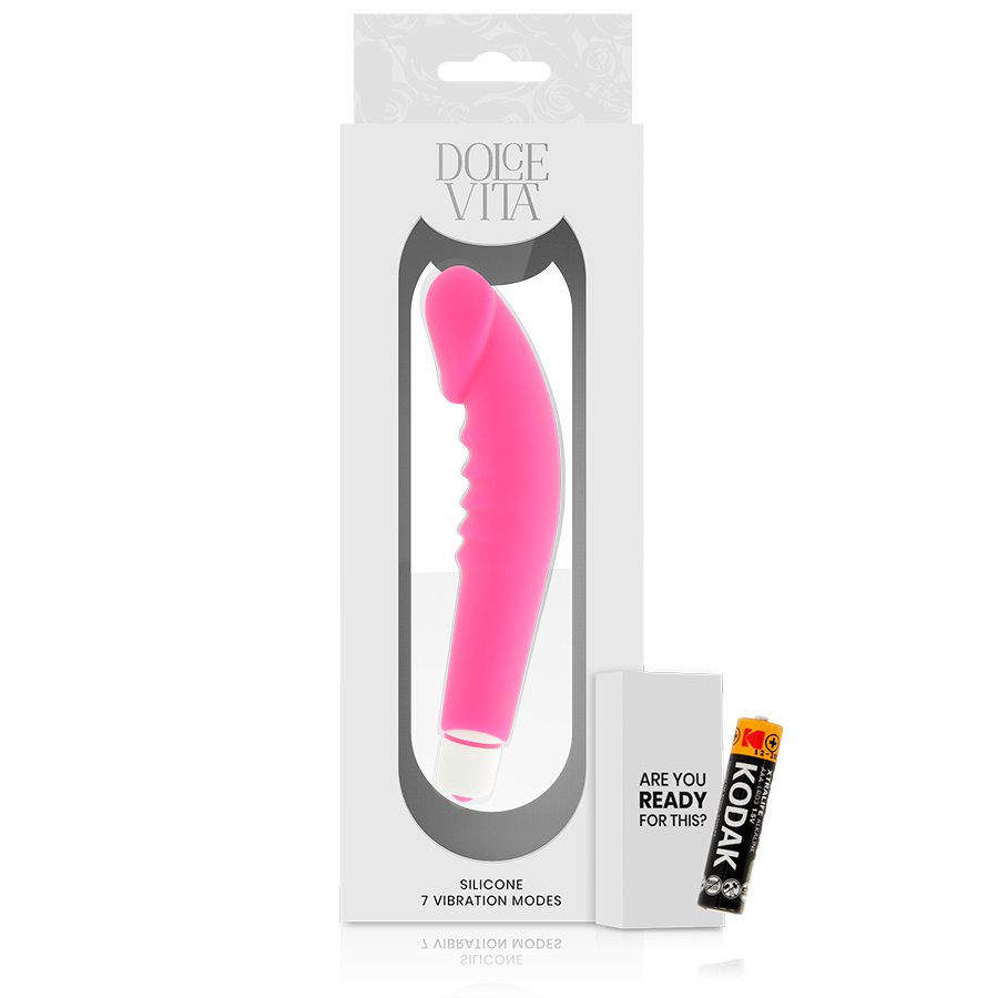 Dolce Vita Realistic Pleasure Pink Silicone