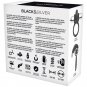 Black and Silver Burton Rechargeable Vibrating Ring 10v