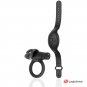 Black and Silver Agron Remote Control Cockring Watchme