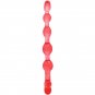 Bendy Twist Anal Beads Red